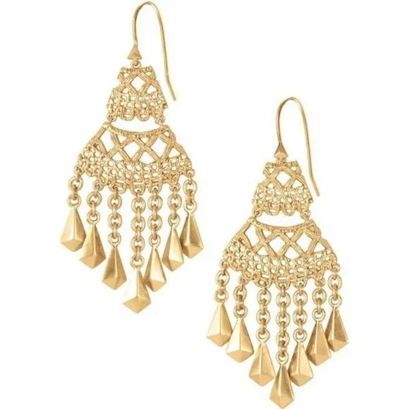 💜 Stella & Dot Alila Lace Necklace and Earring Set of 2 - Picture 12 of 13